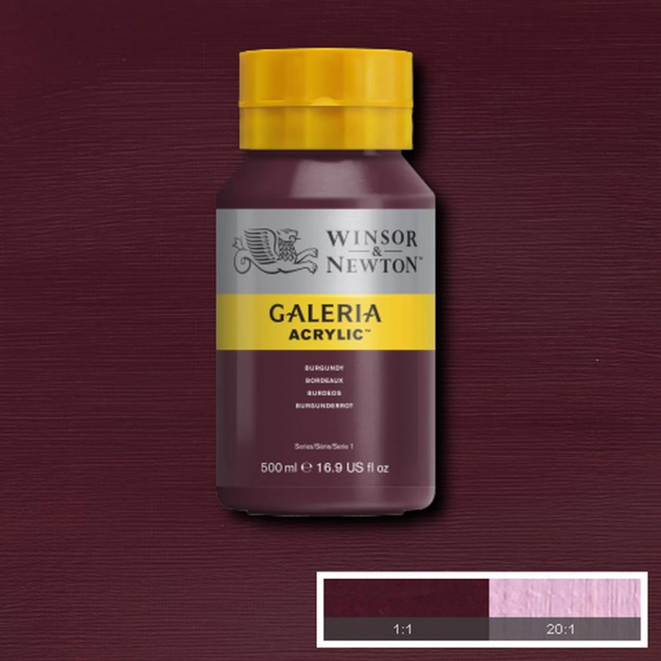 Galeria Acrylic Burgundy 500ml
