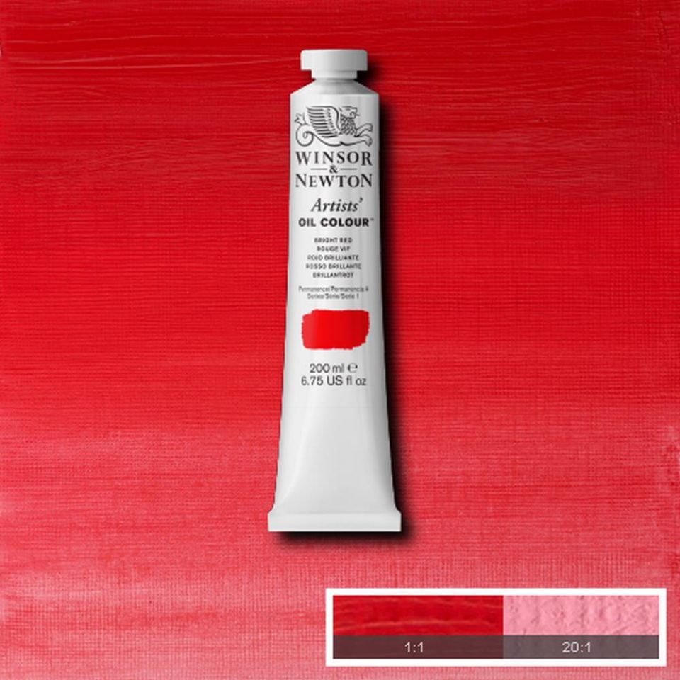 200ml Bright Red - Artists' Oil