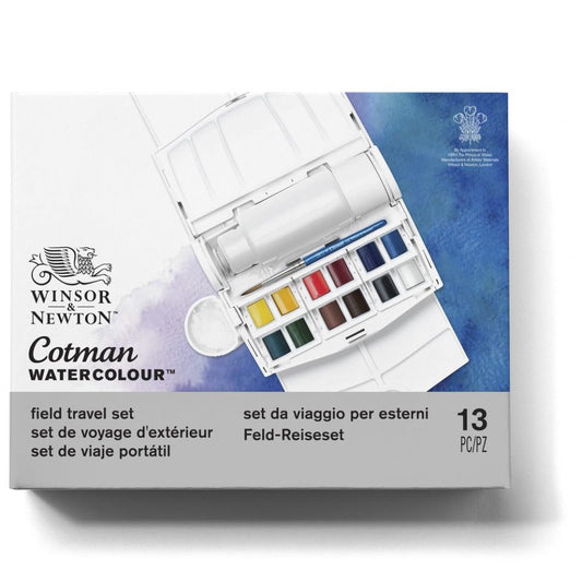 Cotman Watercolours Field Plus - 12 Half Pans  Product code: 0390374 Barcode: 094376954371