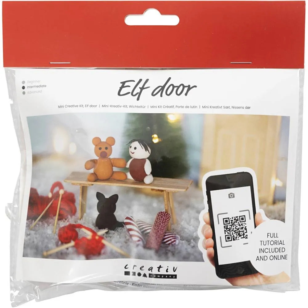 Mini Craft Kit Elf Door - Christmas