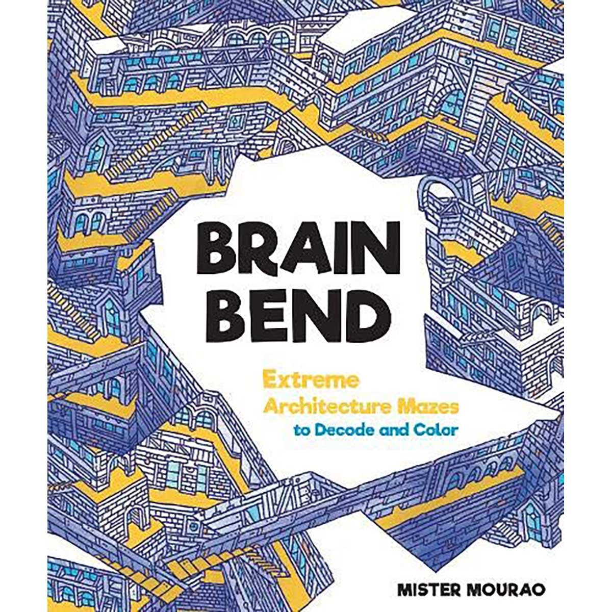 Brain Bend: Extreme Architecture Mazes to Decode and Colour
