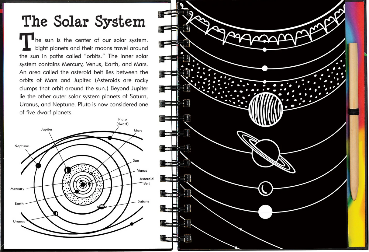 Solar System Scratch and Sketch