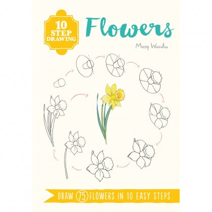 10 Step Drawing Flowers