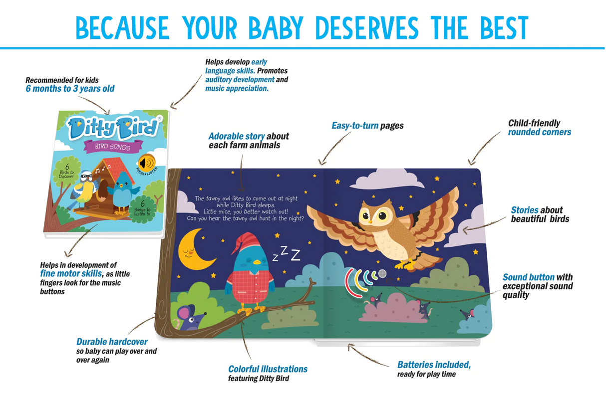 Ditty Bird - Bird Songs Musical Sound Book