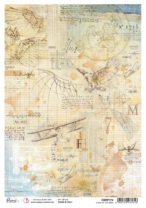 A4 Rice Paper x5 Flight of the Birds x