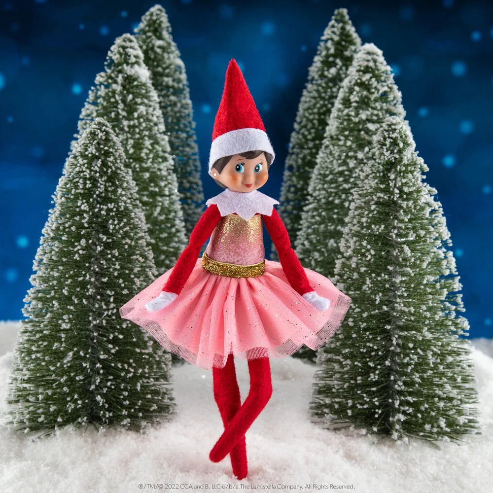 Elf on the Shelf - Claus Couture Pink Sparkle Party Dress