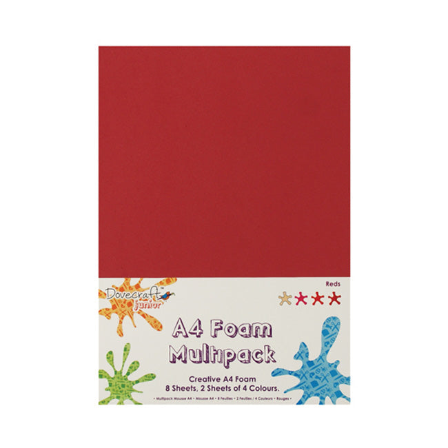 Dovecraft A4 Foam Red 8pk