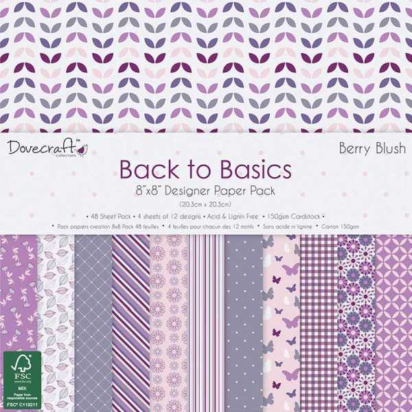 DC B2B Berry Blush 8x8 Paper Pad