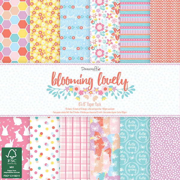 Dovecraft Blooming Lovely FSC 12x12 Paper Pad