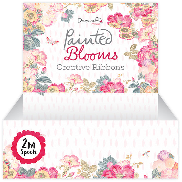 Dovecraft Painted Blooms Half Ribbon