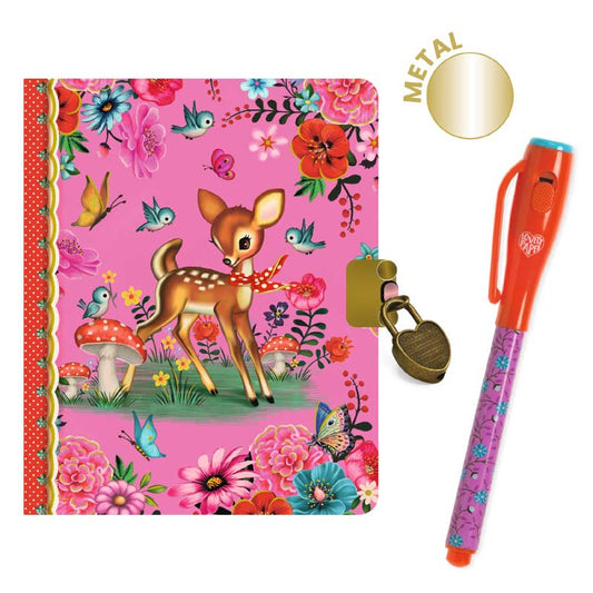 Djeco - Fiona Little Secret Notebook - Magic Marker