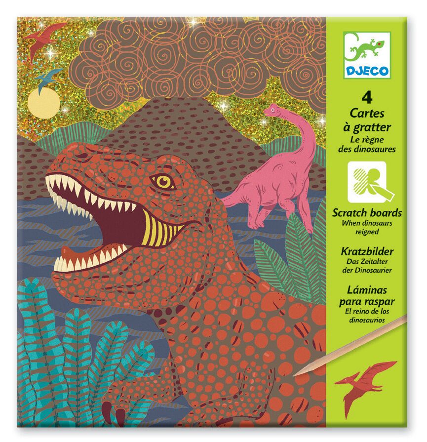 Djeco - Scratch Art - When Dinosaurs Reigned
