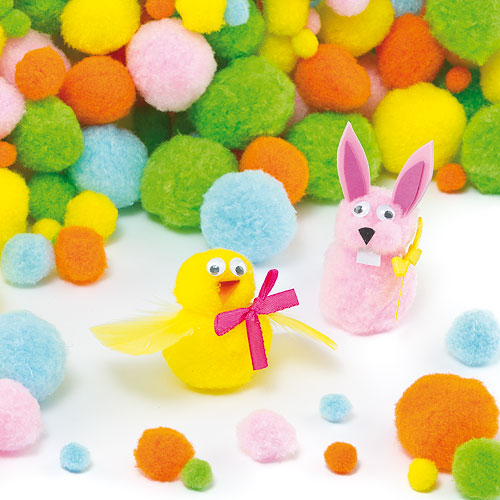 Pastel Pom Poms Value Pack (Pack of 200)