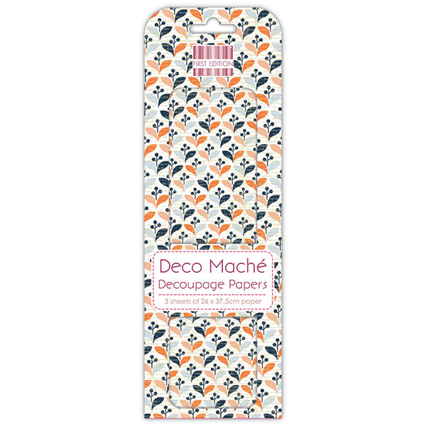 First Edition FSC Deco Mache - Retro Repeat