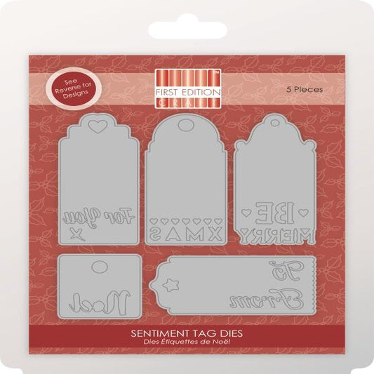 First Edition Christmas Die - Sentiment Tag Dies