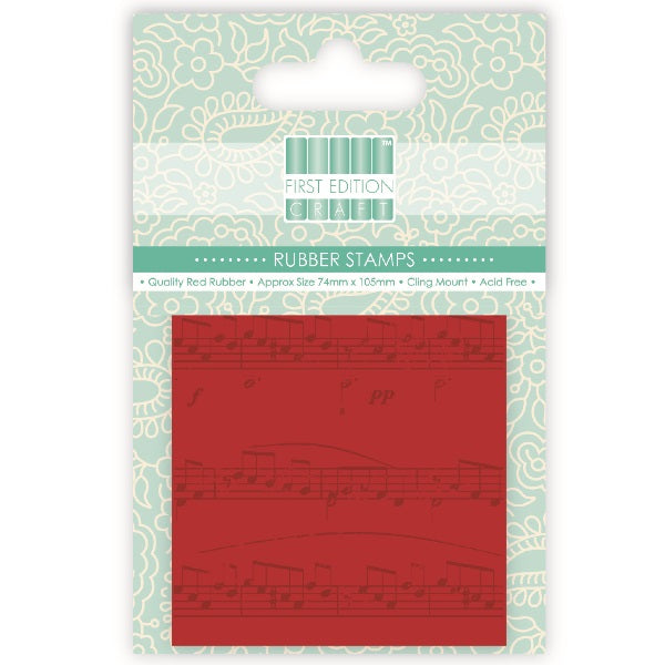 First Edition Rubber Stamps A7 - Music Notes