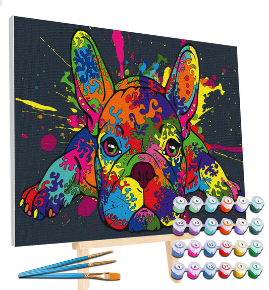 French Bulldog Pop Art Paint By Numbers