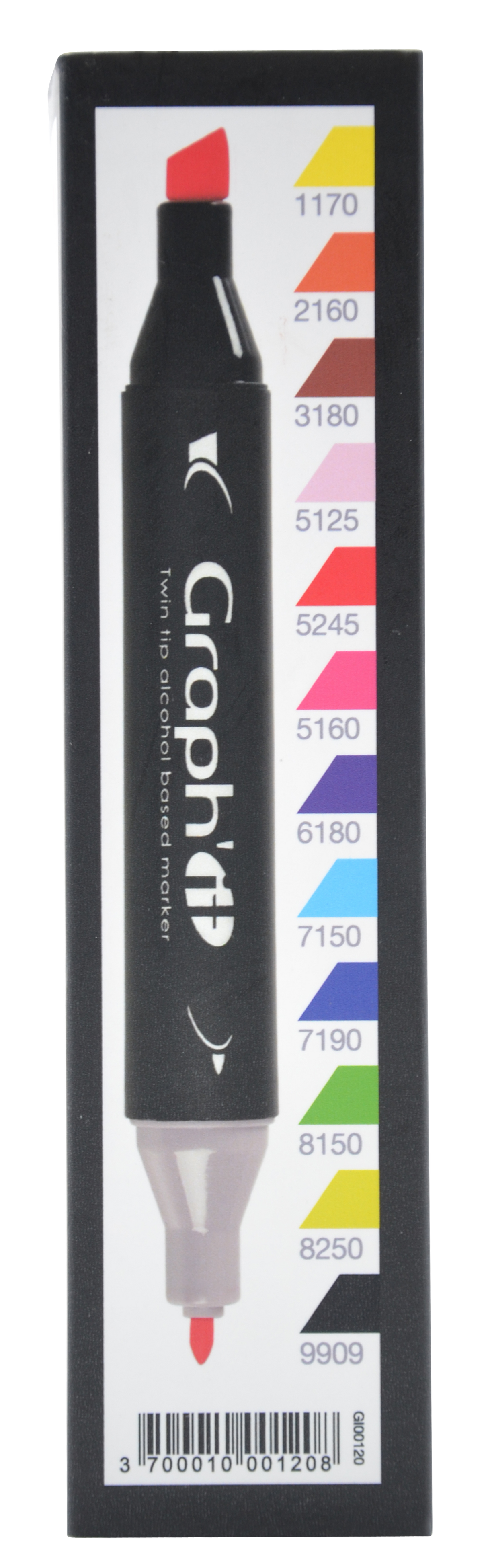 GRAPH'IT Double Ended Alcohol Markers - Classic (Pack of 12)