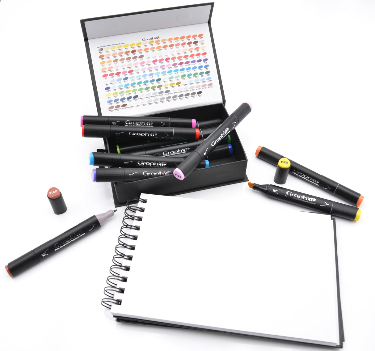 GRAPH'IT Double Ended Alcohol Markers - Classic (Pack of 12)