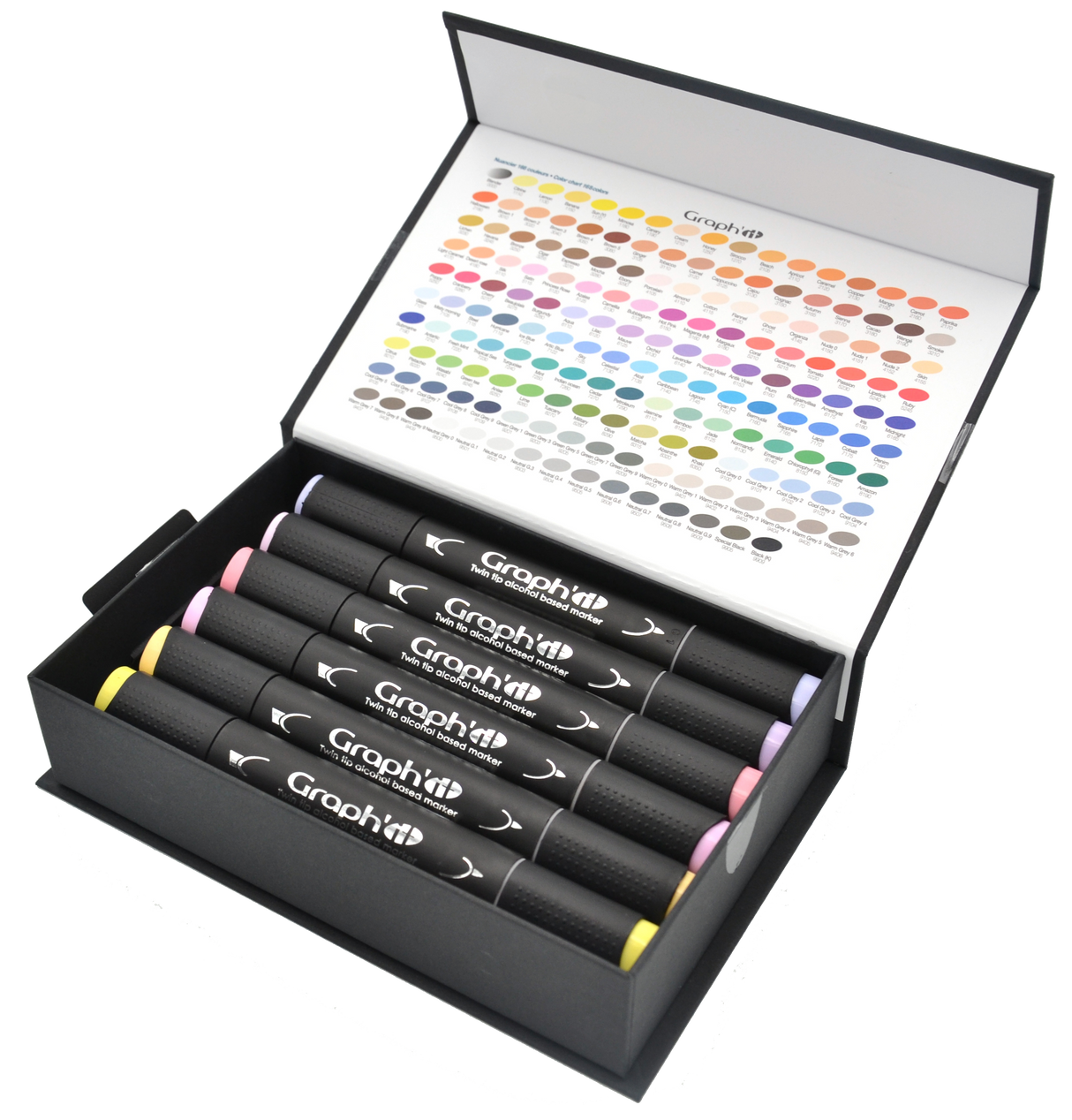 GRAPH'IT Double Ended Alcohol Markers - Kawaii (Set of 12)
