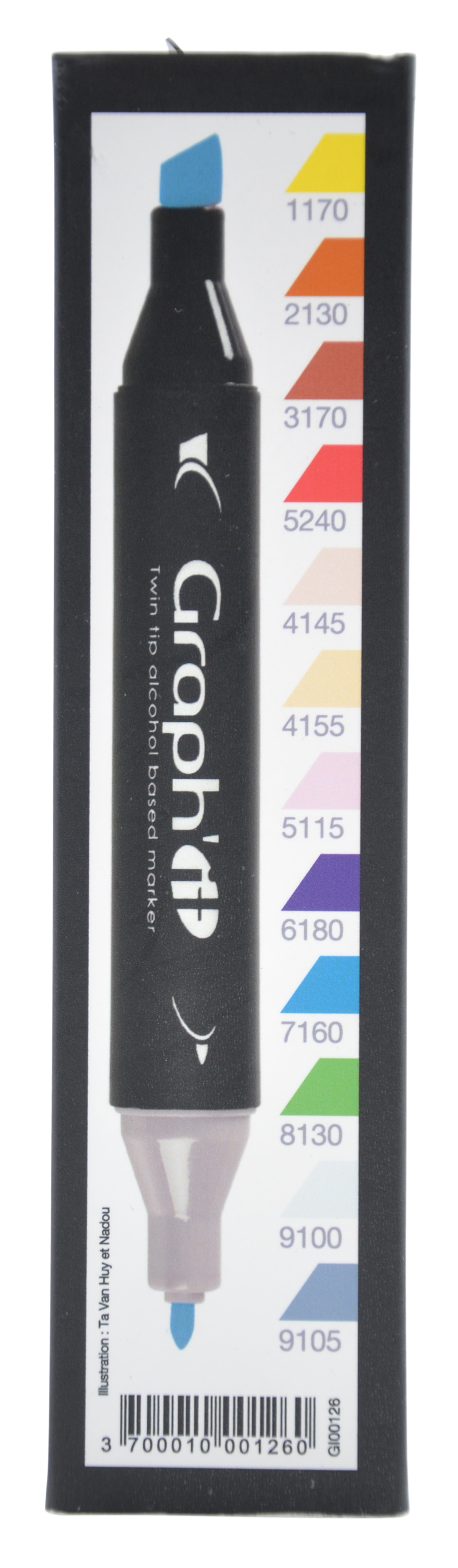 GRAPH'IT Double Ended Alcohol Markers - Manga (Pack of 12)