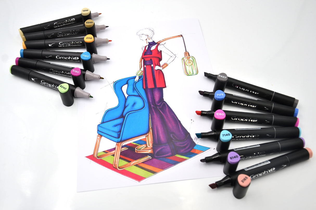 GRAPHIT Set of 12 markers-Home & Fashion 2022