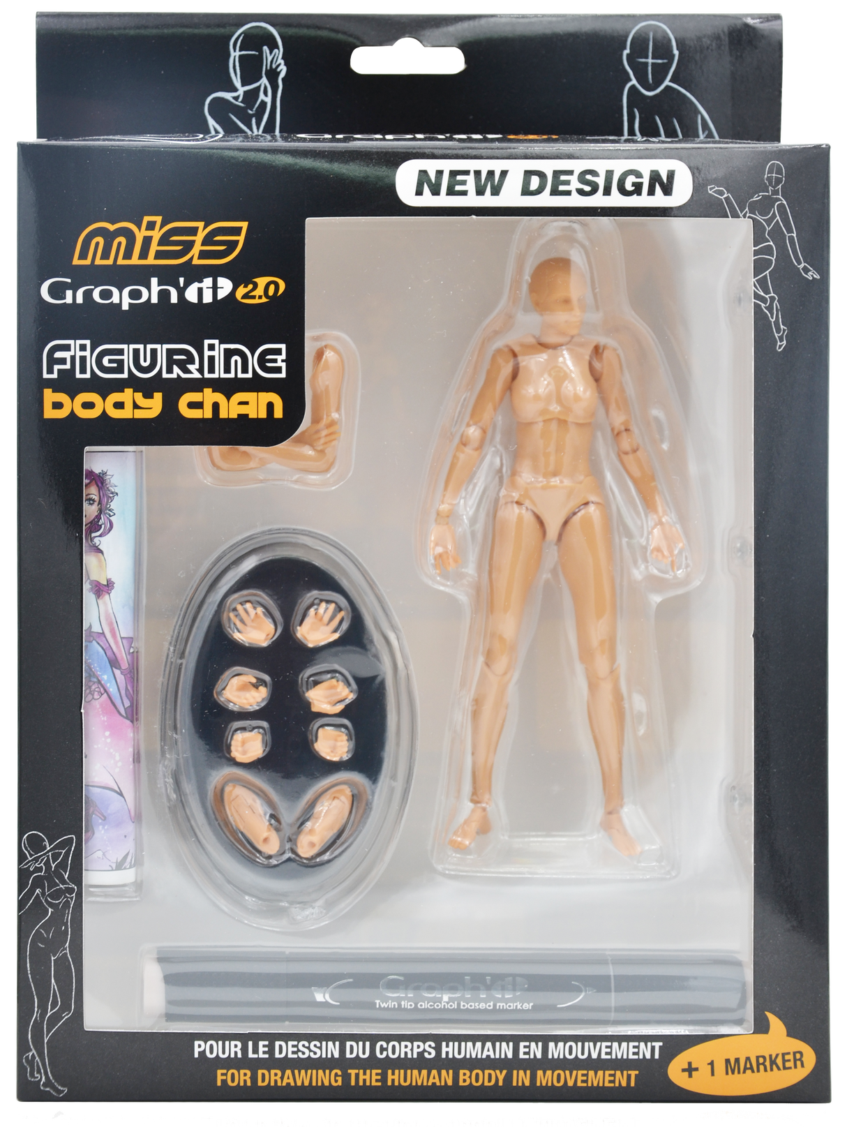 MISTER GRAPHIT 2.0 - Poseable Figure Set for dra