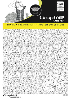 Graphit Transfer -1 A5  rub on screentone-No.4