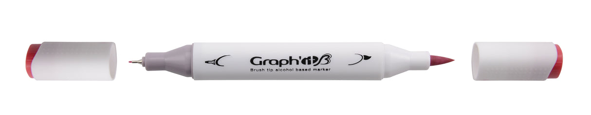 GRAPHIT BRUSH & EXTRA FINE Set 12 markers-Mix Grey