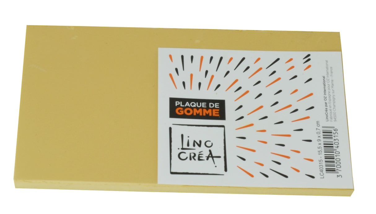 Rubber Carving Block 15,5 x 9 x 0,7cm