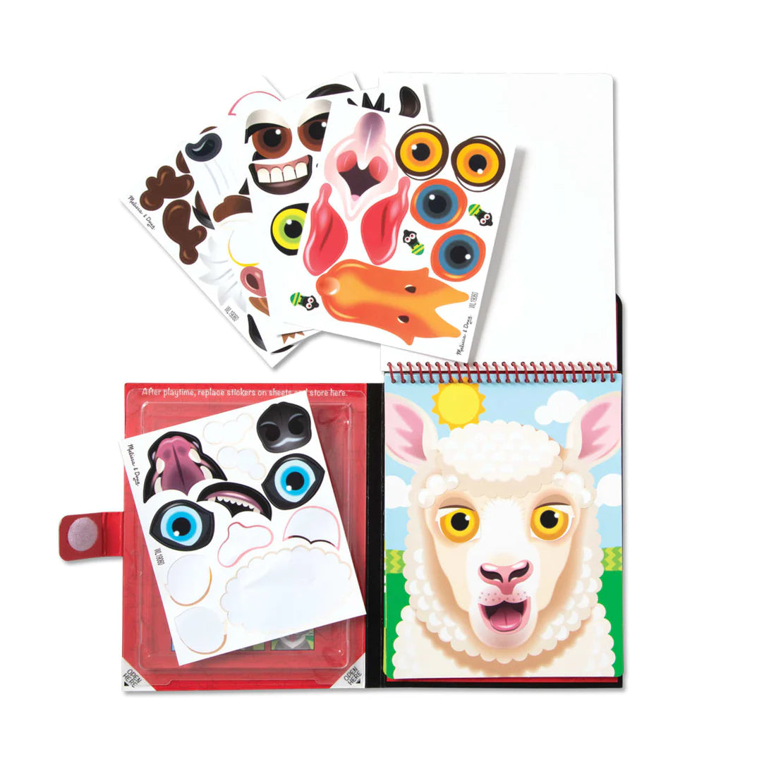 Make-a-Face Reusable Sticker Pad - Farm