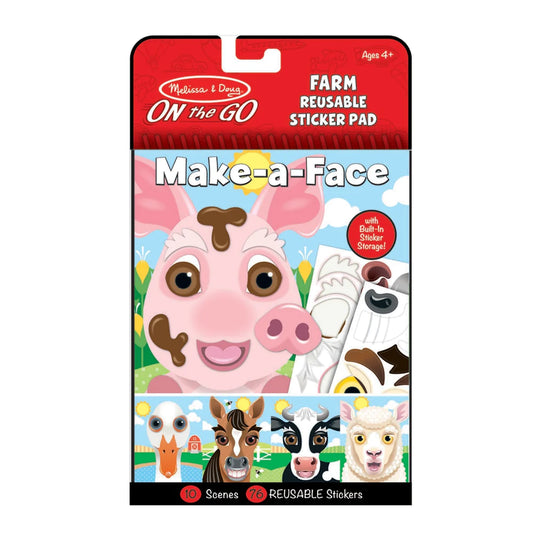 Make-a-Face Reusable Sticker Pad - Farm