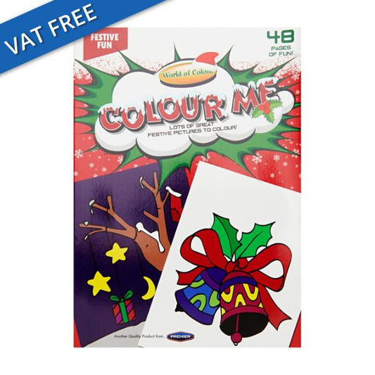 Woc A4 48pg Festive Fun Perforated Colouring Book