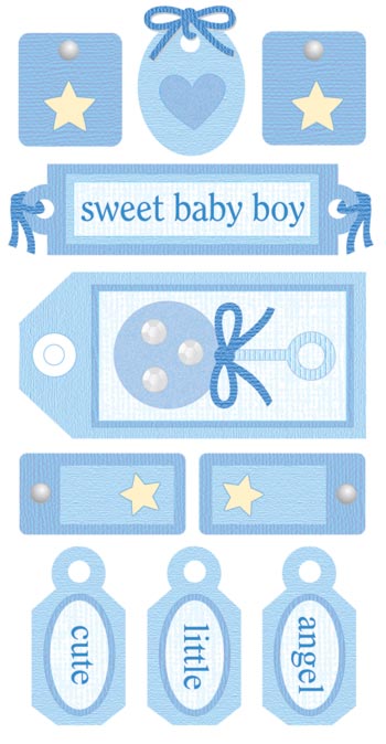 ESSENTIALS STICKERS - LRG- BABY BOY