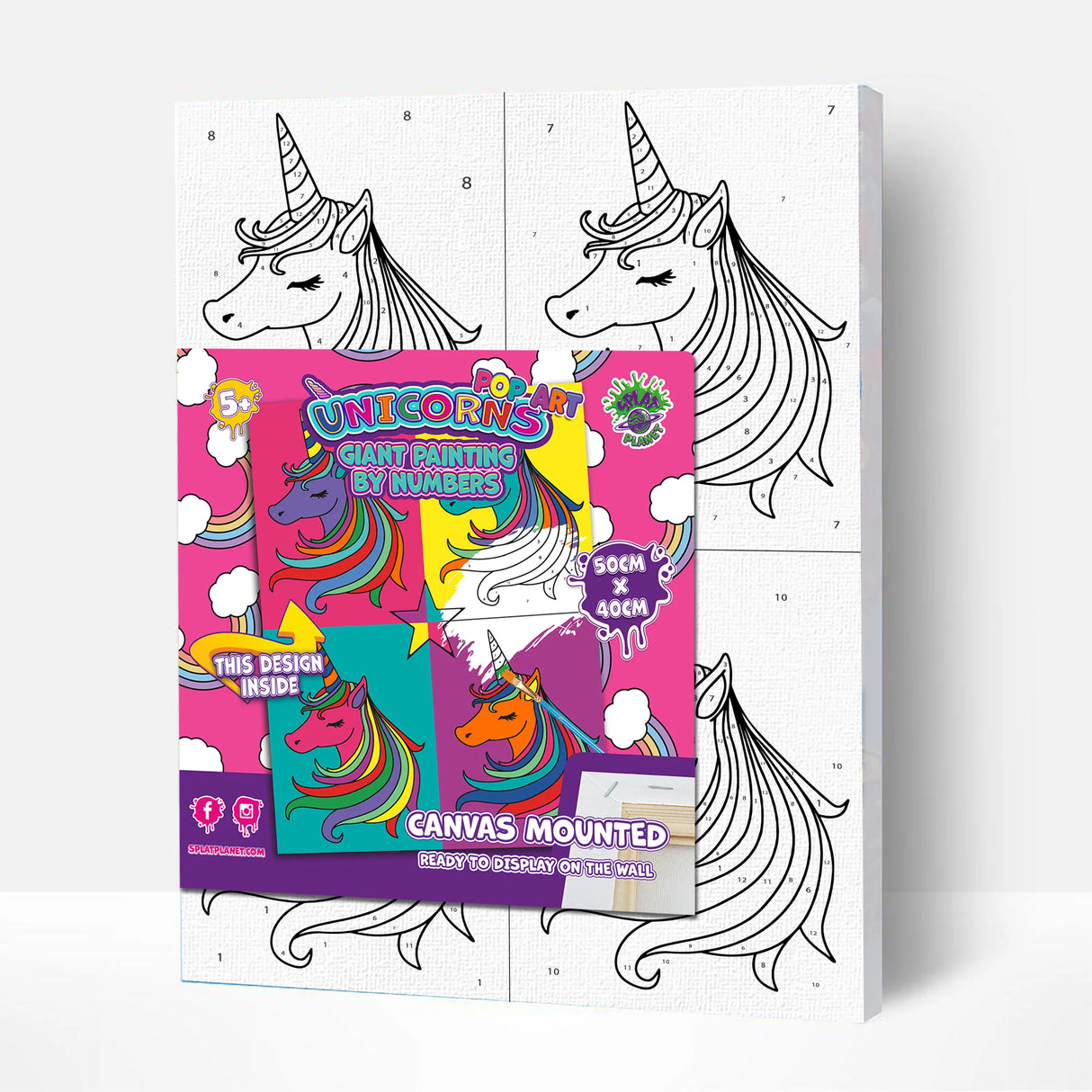 Unicorn Pop Art Paint By Numbers
