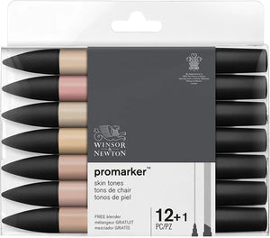Winsor & Newton Promarker 12+1 Skin Tones Set