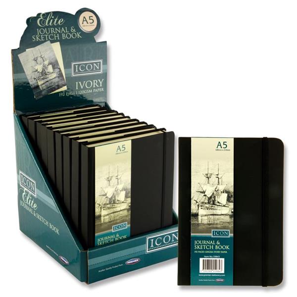 Icon A5 Black Journal /Sketch Book