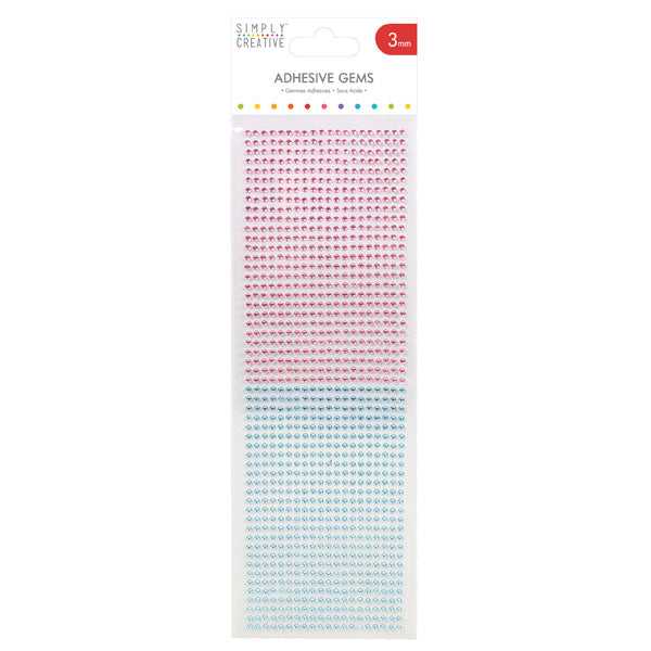 SC 3mm Gems - 1080Pk Pink/Blue