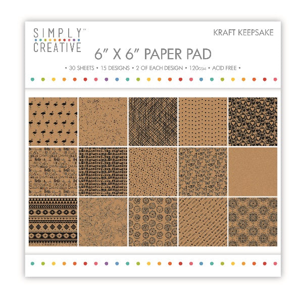 SC Paper Pad 6x6 Kraft