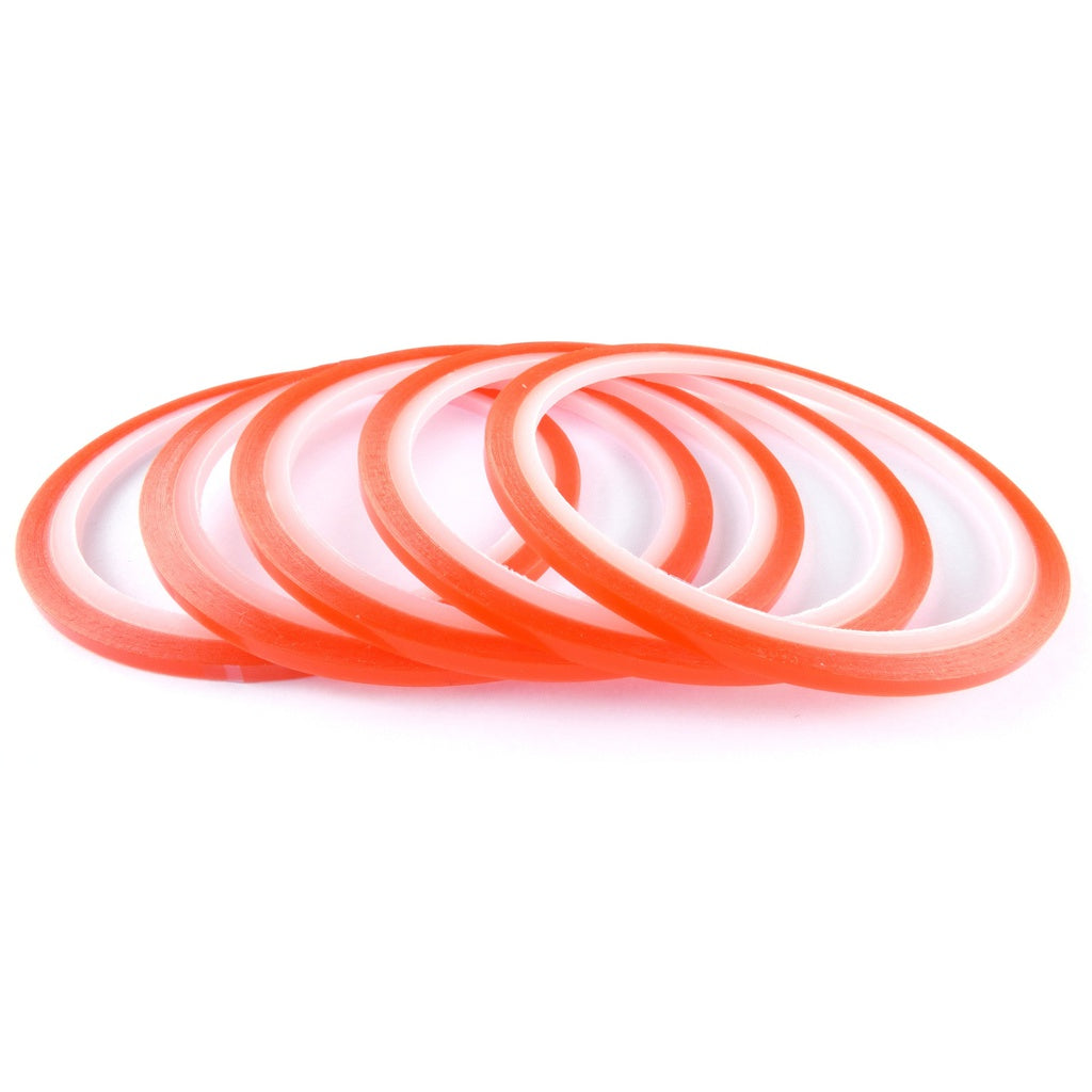 5 Rolls of Sticky Red Double Sided tape 3mmx5m