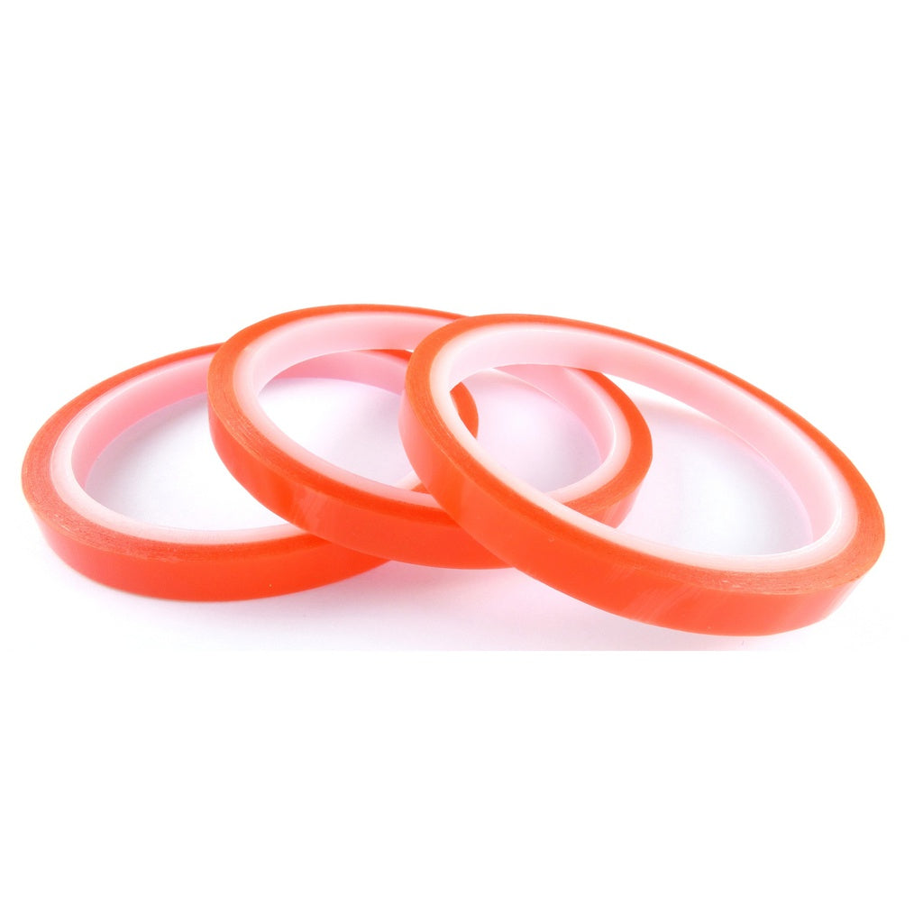 3 Rolls of Sticky Red Double Sided tape 9mmx5m