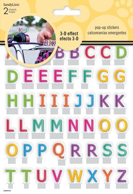Pop Up Sticker Alphabet