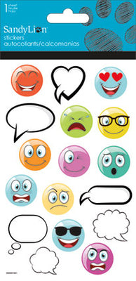 Emoticons and Speech Bubbles Stickers