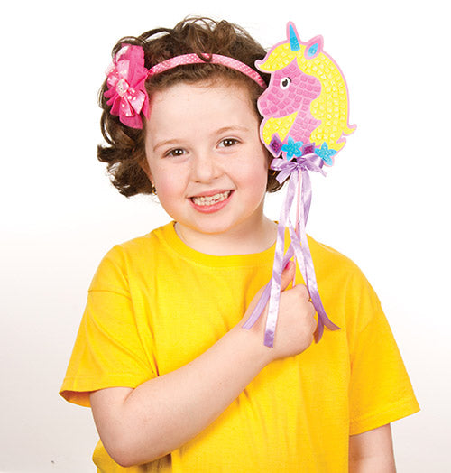 Unicorn Mosaic Wand Kits (Pack of 4)
