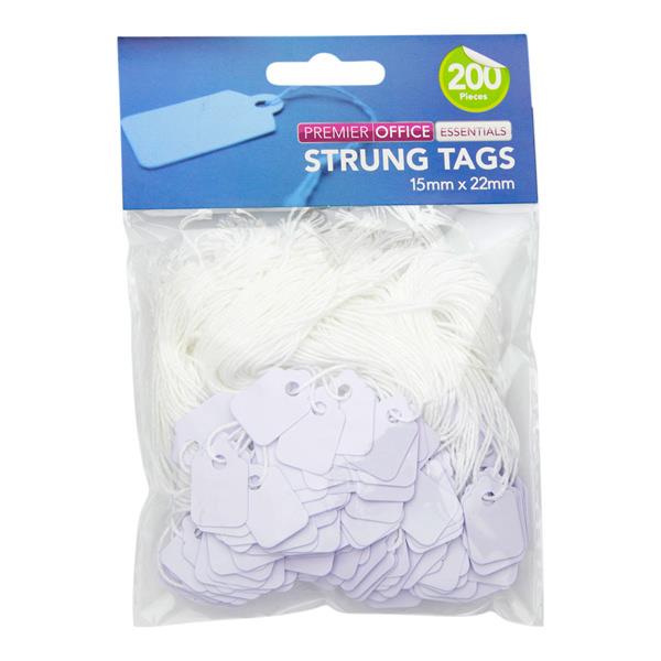 STRUNG TAGS 13X20MM PK.200