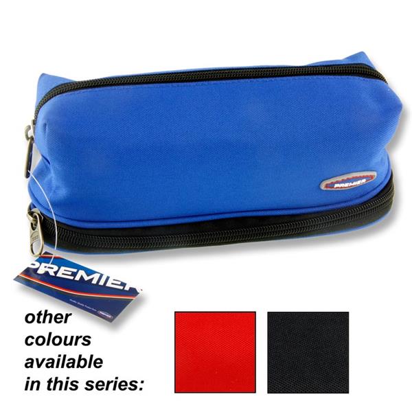 PREMIER PENCIL POUCH WITH 2 ZIPPERS *clrnc*
