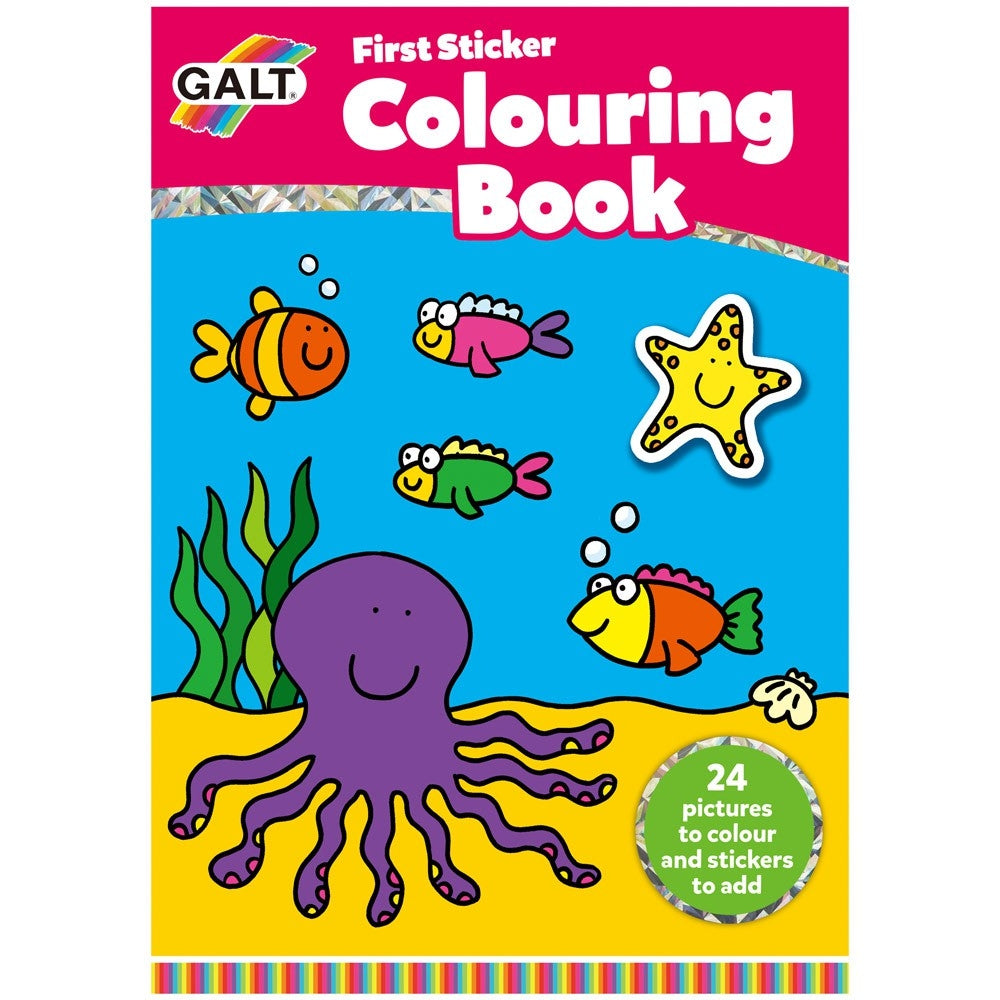 GALT First Sticker/Colouring Book