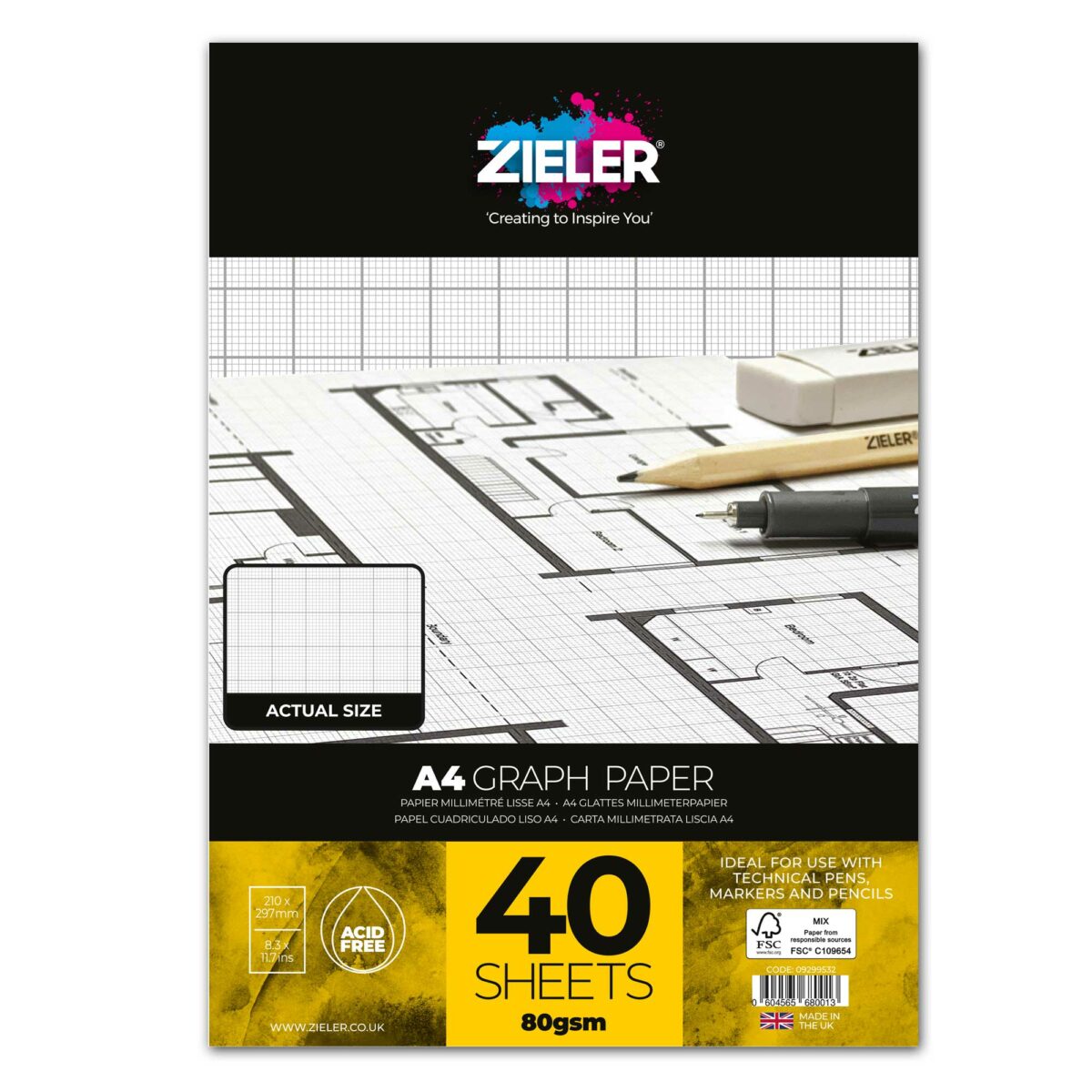 Graph Paper Pad - A4
