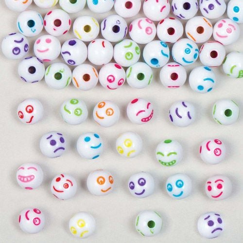 Funny Face Beads (Pack of 300)