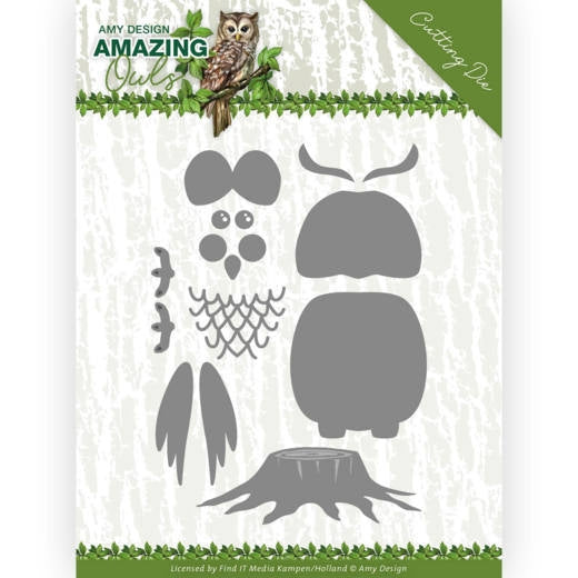 Dies - Amy Design - Amazing Owls - Build up Owl